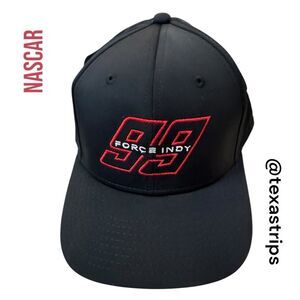 New The Game Force Indy 99 Black Red Embroidered Adjustable Nascar Cap Hat OS